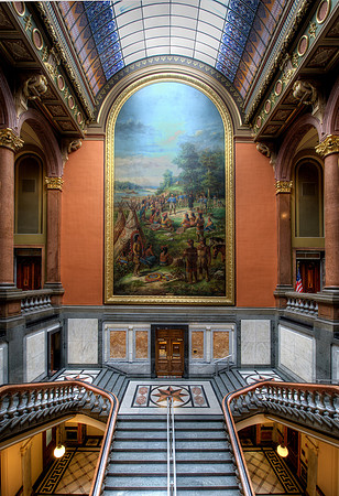 Grand staircase painting