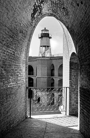 San Francisco's Fort Point (B&W)
