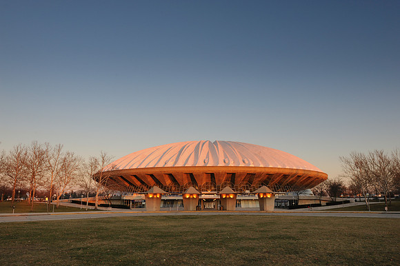 Assembly Hall at twilight