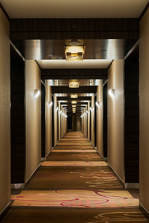 M Hotel corridor