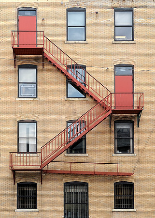 Stairs to doors
