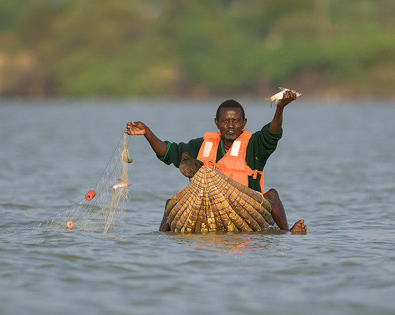 Fisherman on Lake Baringo