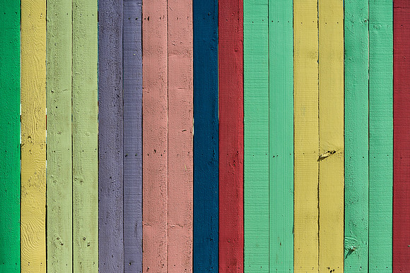 Colorful fence