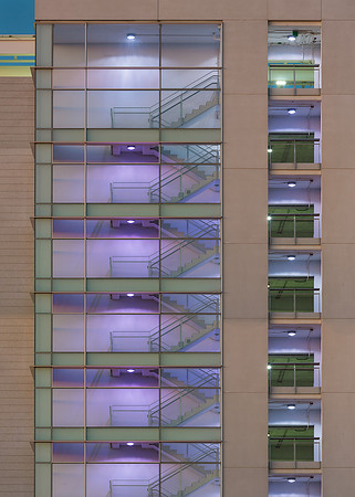 Purple stairs