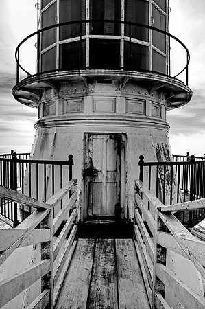 Rusty lighthouse door