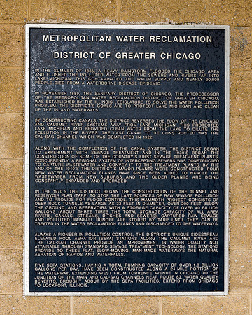 Water Reclamation District Plaque