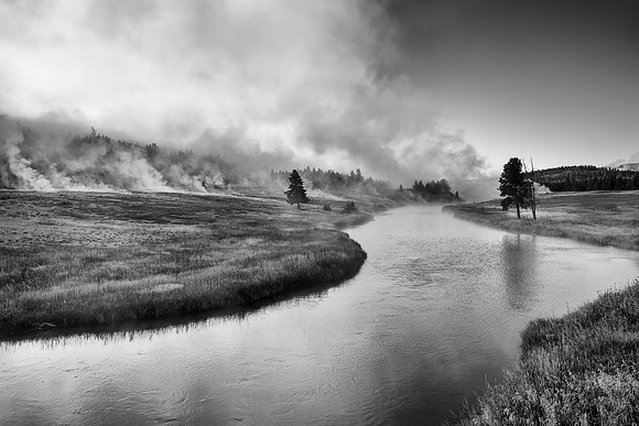 Steamy river