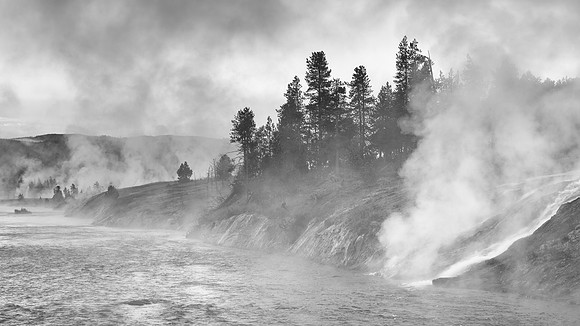 Steamy river