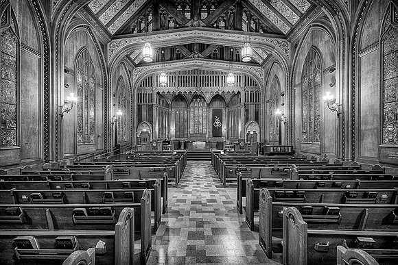 First United Methodist Church (B&W version)