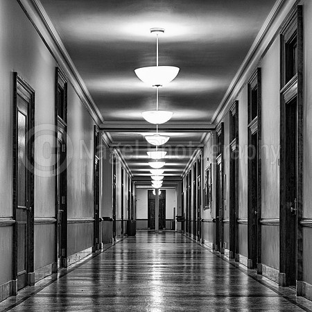David Kinley Hall (B&W version)