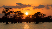 Sunset over Caddo Lake