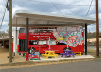 Red Bus Cupcakes