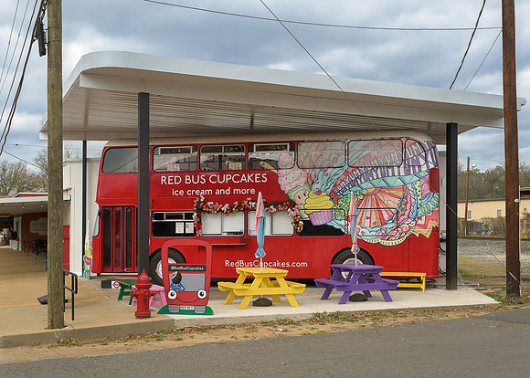 Red Bus Cupcakes