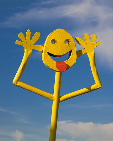 Smiley Face Statue