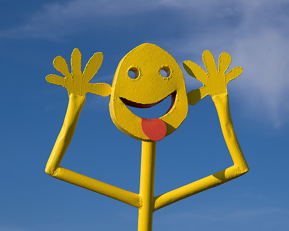 Smiley Face Statue