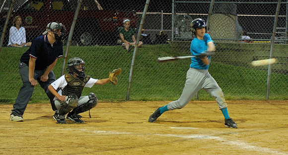 Nathan Reichenberger swings the bat