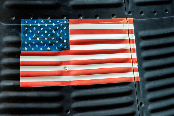 Steel flag