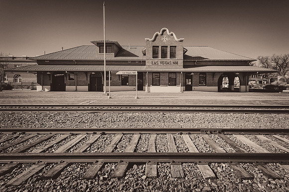 Las Vegas Train Depot (B&W version)