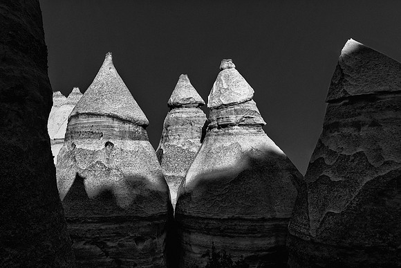 Tent Rocks (B&W version)