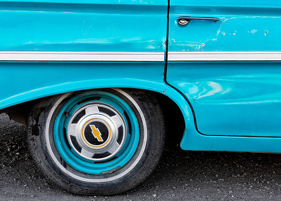 Turquoise tire