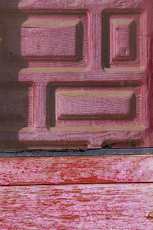 Purple screen door