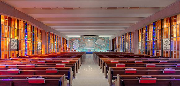 Stained glass room