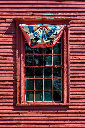 Flag over window