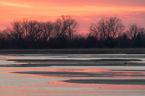 Sunset over Platte River
