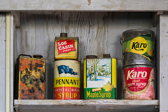 Cans of Syrup