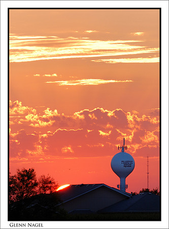 Suburban sunset