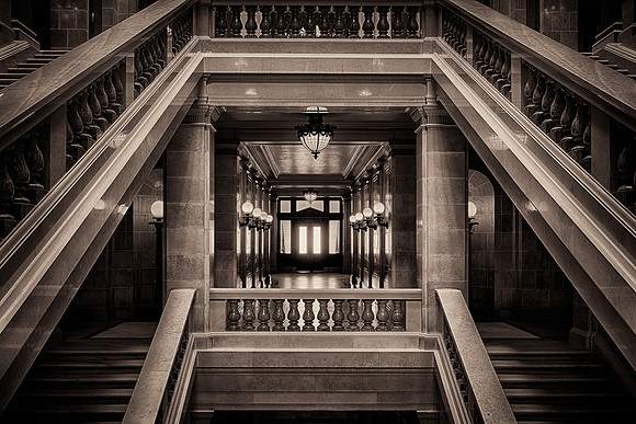 The framed hallway