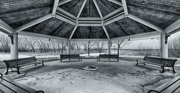 Centennial gazebo (B&W version)