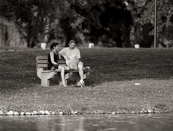 Couple on bench