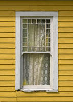 Window Frame on Yellow