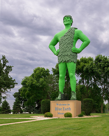 Green Giant Statue