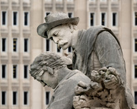 The Dying Soldier Sculpture