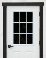 Black and White Door