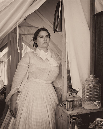 Woman at camp