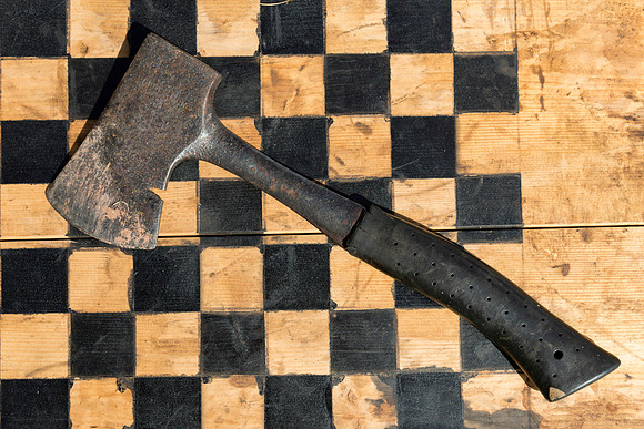 Checkerboard axe