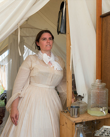 Woman at camp