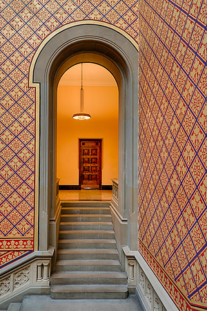 Door at the top of the stairs