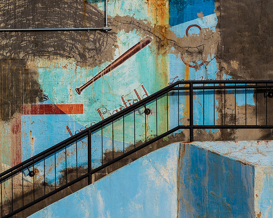 Blue stairs
