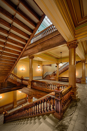Copper staircases