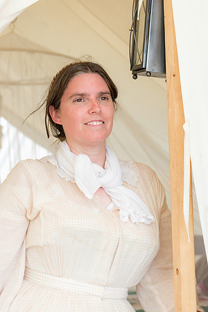Woman at camp