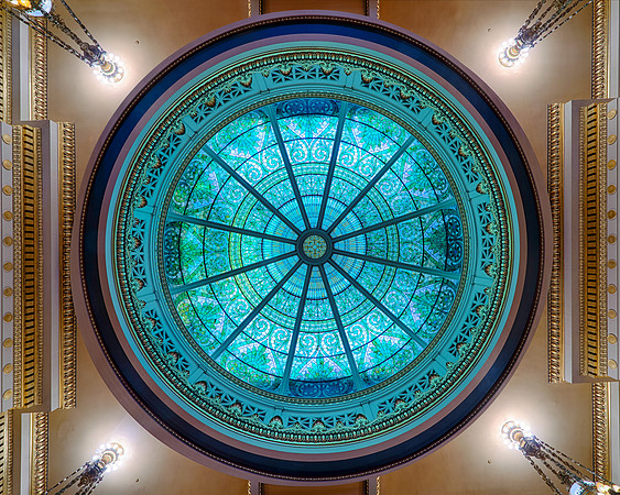 Stained glass dome