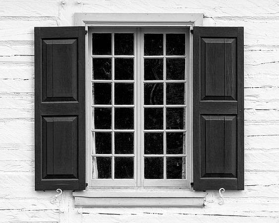 Window with shutters