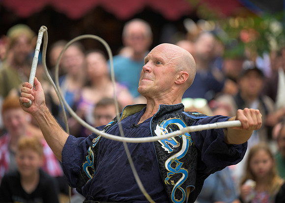Adam Crack Fire Whip Show
