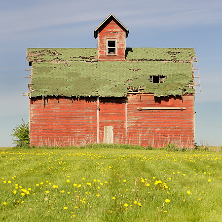 Old red barn