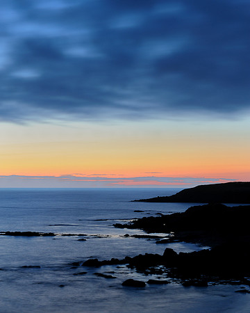 Coastal sunset