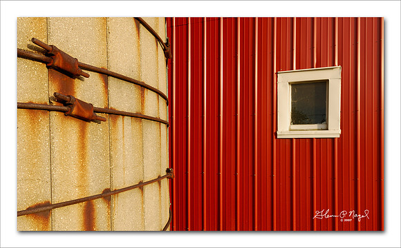 Silo and barn